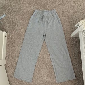 Gray sweatpants